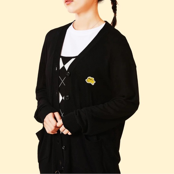 BTS BUTTER BLACK CARDIGAN SZ M - BNWT (THIS LISTING IS FOR THE CARDIGAN ONLY!) - Picture 4 of 9